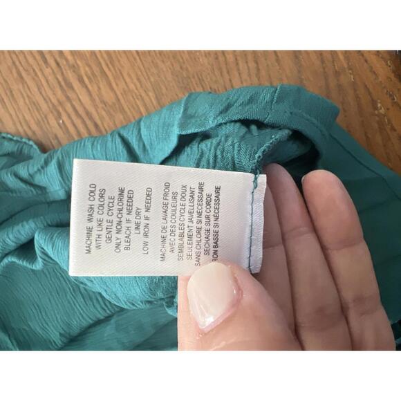 DR2 Women's Teal Blouse with Lace Details - Size 3X - Picture 5 of 6